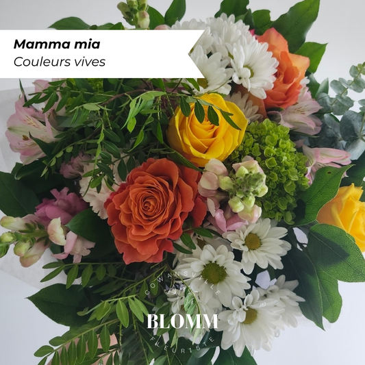Mamma Mia (choix de la fleuriste) - Couleurs vives