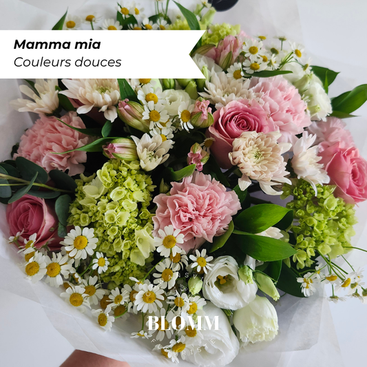 Mamma Mia (choix de la fleuriste) - Couleurs douces